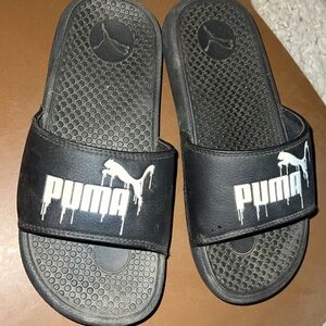 Puma Black Slide Sandals